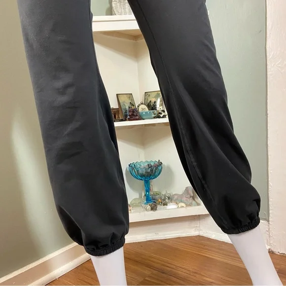 OFFLINE Aerie The Hugger High Waisted Cinch Cuff Pants Grey Leggings Large L - Picture 7 of 12